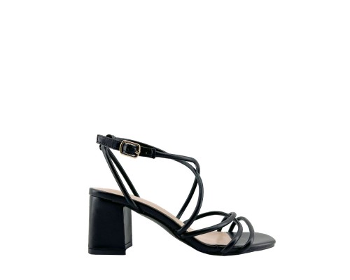 Sandalia Tacón Ancho PU